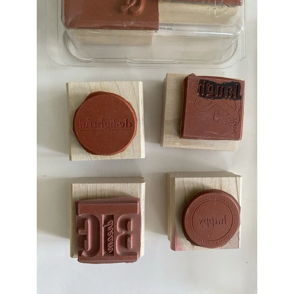 STAMPIN' UP! MIXED lot of Discontinued Mounted Rubber Stamps Vintage 2000’s